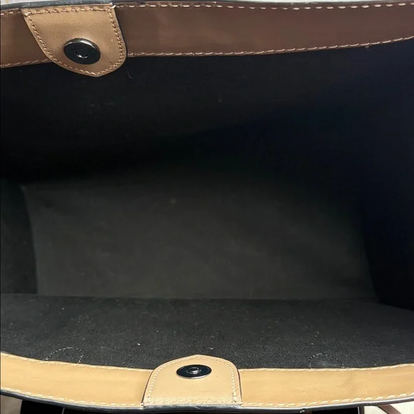 Coach Field Tote 40 Olive Green with Tan leather ❤️ - Picture 6 of 10